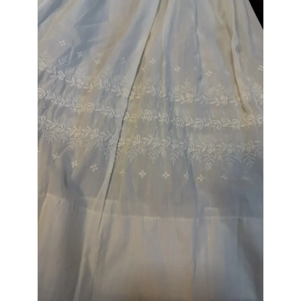 Vintage Madonna Christening Baptism Gown & Bonnet USA Made 0-6 Months Cream